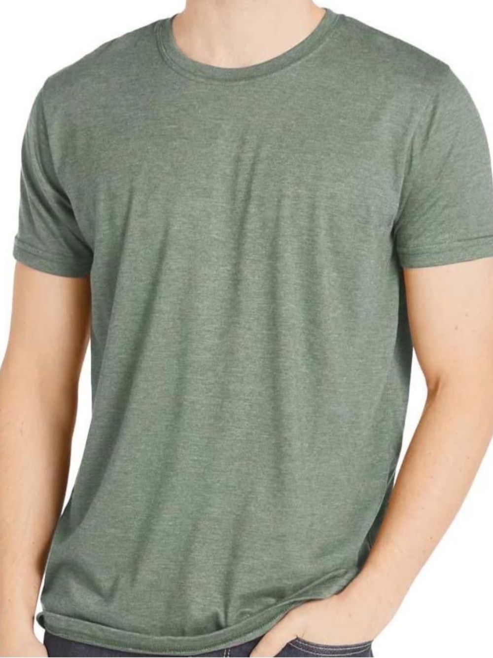 Vuori Heather Olive Short Sleeve Crew Tee